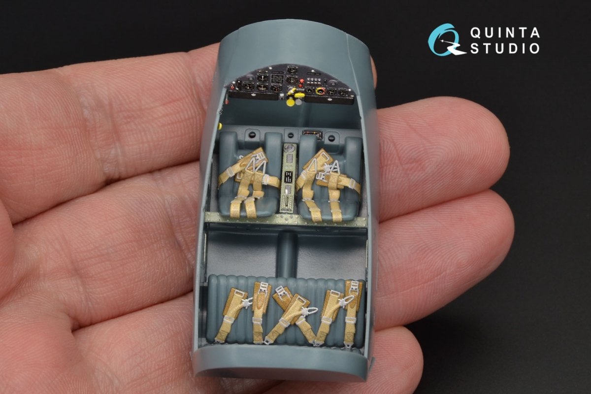 Quinta Studio QD48125 Bf108 3D-Printed &amp;amp; colored Interior on decal paper (Eduard) 1/48 – Bild 2