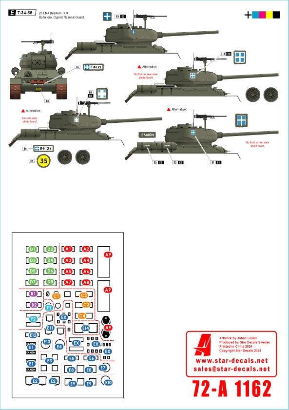 Star Decals 72-A1162 Cyprus 74 Turkish invasion of Cyprus in 1974 1/72 – Bild 2