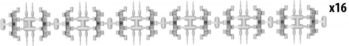 MiniArt 37050 T-55 RMSh WORKABLE TRACK LINKS. EARLY TYPE 1/35 – obrázek 3