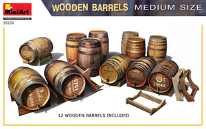 MiniArt 35630 Wooden Barrels. Medium Size 1/35 – obrázek 4