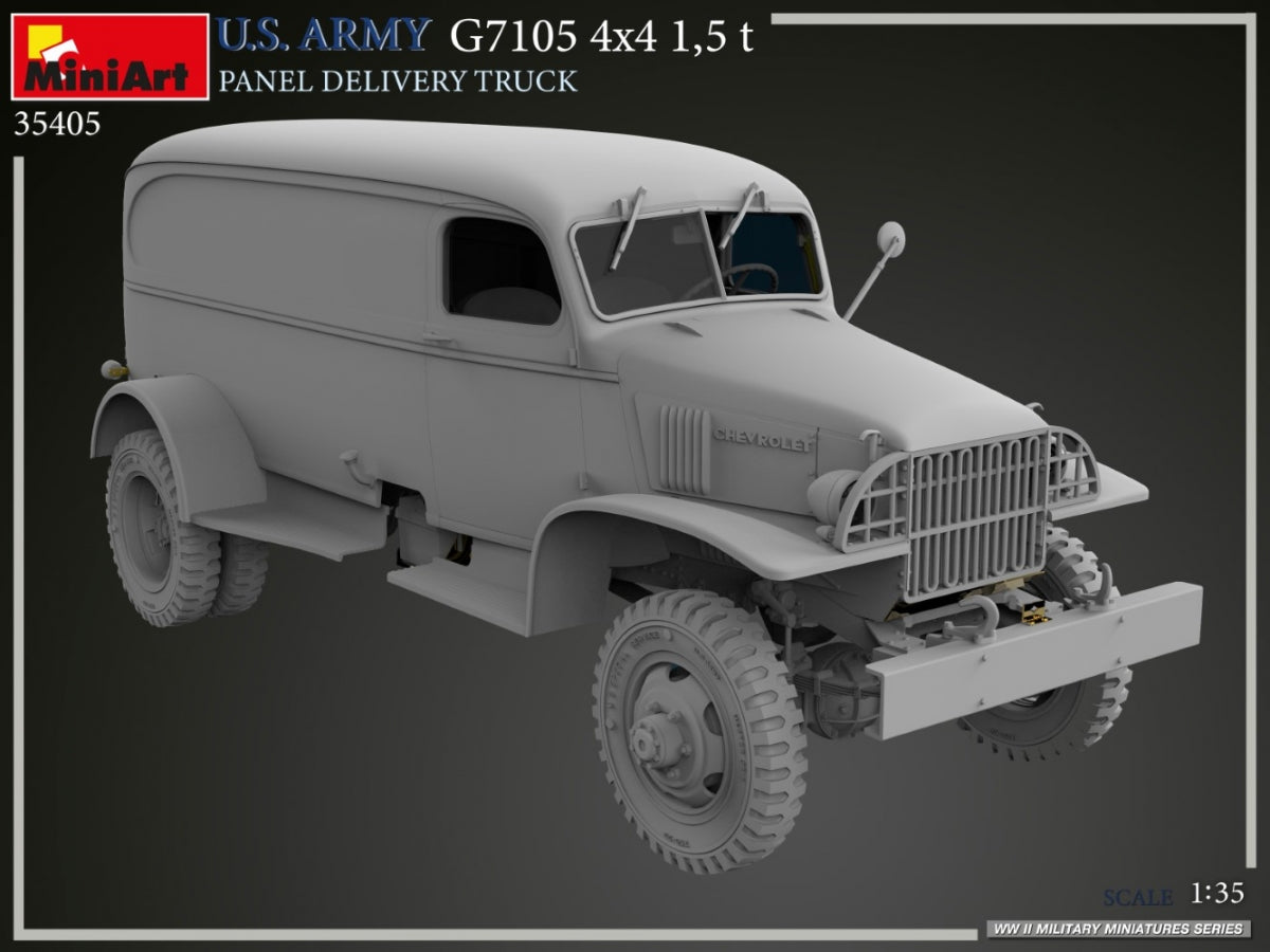MiniArt 35405 US ARMY G7105 4х4 1.5 t PANEL DELIVERY TRUCK 1/35 – image 21