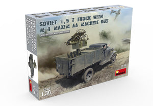 MiniArt 35186 SOVIET 1.5 t. TRUCK w/ M-4 Maxim AA Machine Gun (1/35) – image 2