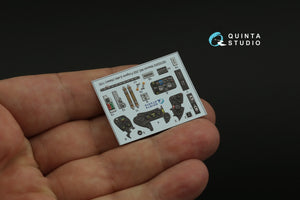 Quinta Studio QD32202 Macchi MC.202 Folgore Late 3D-Printed &amp;amp; colored Interior on decal paper (Italeri) 1/32 – Bild 13