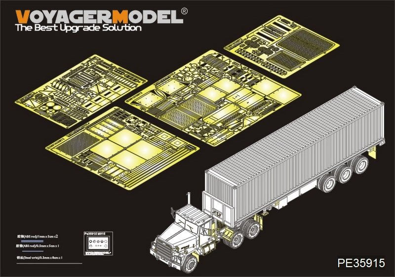 Voyager Model PE35915 Modern US M915 Tractor/M872 Trailer Basic for TRUMPETER 1/35