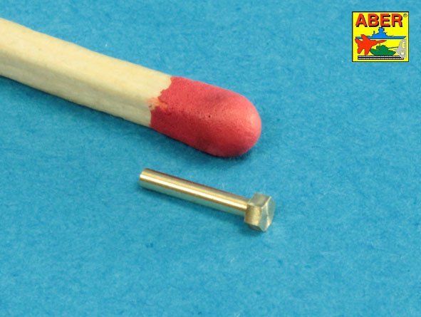 Aber 16110 Turned imitation of Hexagonal bolts &amp;amp;amp;amp;amp;amp; nuts 1.6 x 4.0 mm x 15 pcs. And 1.6mm nuts x 10 pcs. (1/16) – immagine 7