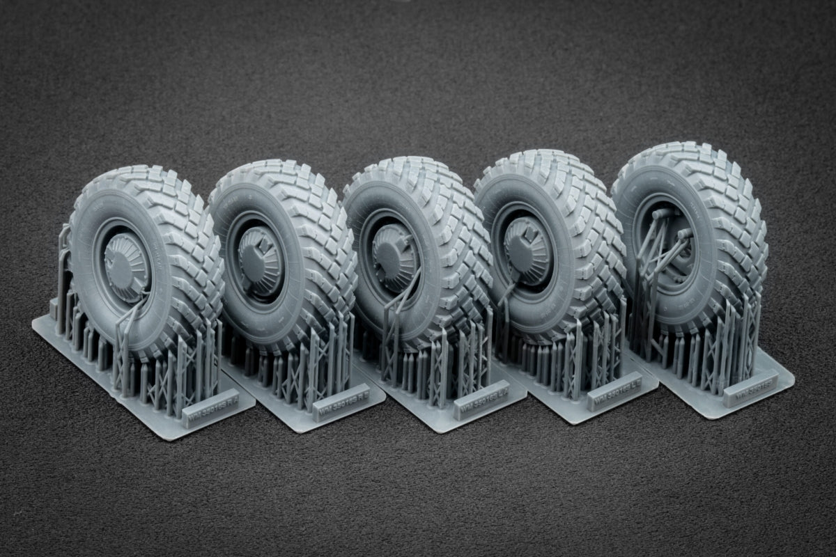 ScaleX WM 35016S GAZ Tiger V2(with shield) Sagged wheel set (for Meng) 1/35