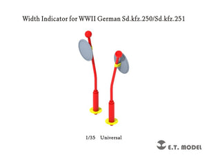 ET Model P35-321 Width Indicator for WWII German Sd.kfz.250/Sd.kfz.251 (3D Print) 1/35