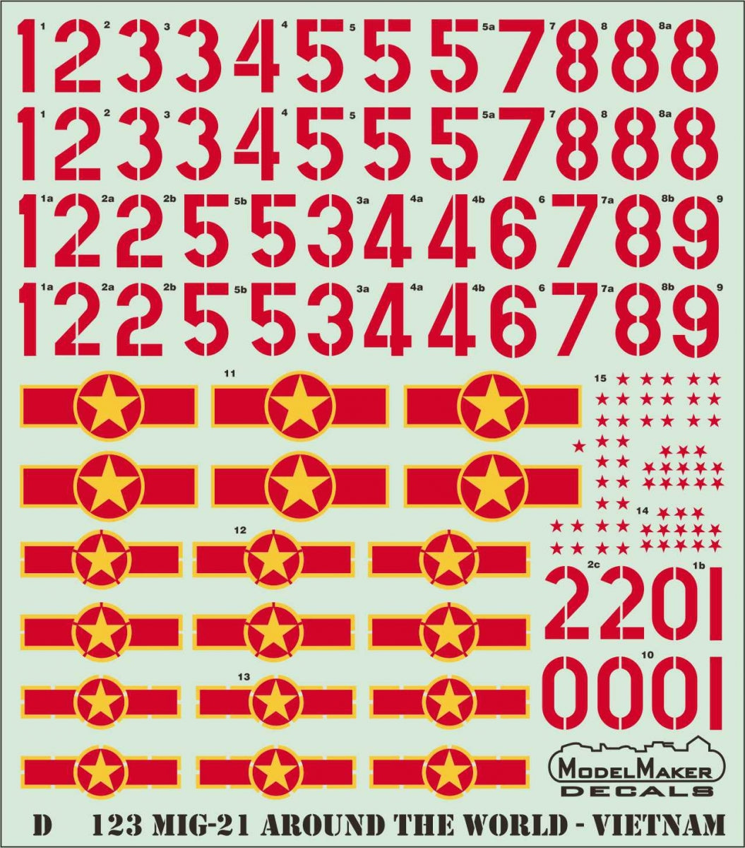 ModelMaker Decals D48123 MiG-21 Around The World - Vietnam 1/48 – Bild 2