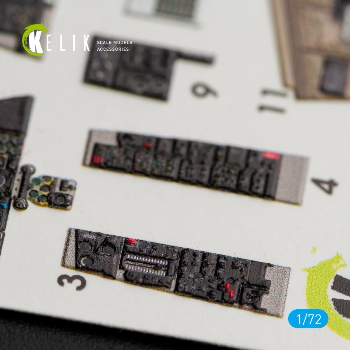 KELIK K72029 F-4(B,N) &amp;quot;PHANTOM II&amp;quot; INTERIOR 3D DECALS FOR HASEGAWA KIT 1/72 – obrázek 5