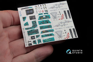 Quinta Studio QD48028 MiG-31BM 3D-Printed &amp;amp; colored Interior on decal paper (for AMK kit) 1/48 – obrázek 4