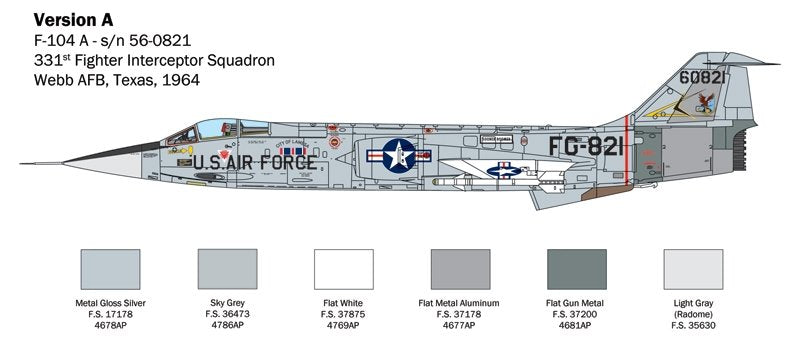 Italeri 2515 F-104 STARFIGHTER A/C 1/32 – Bild 4