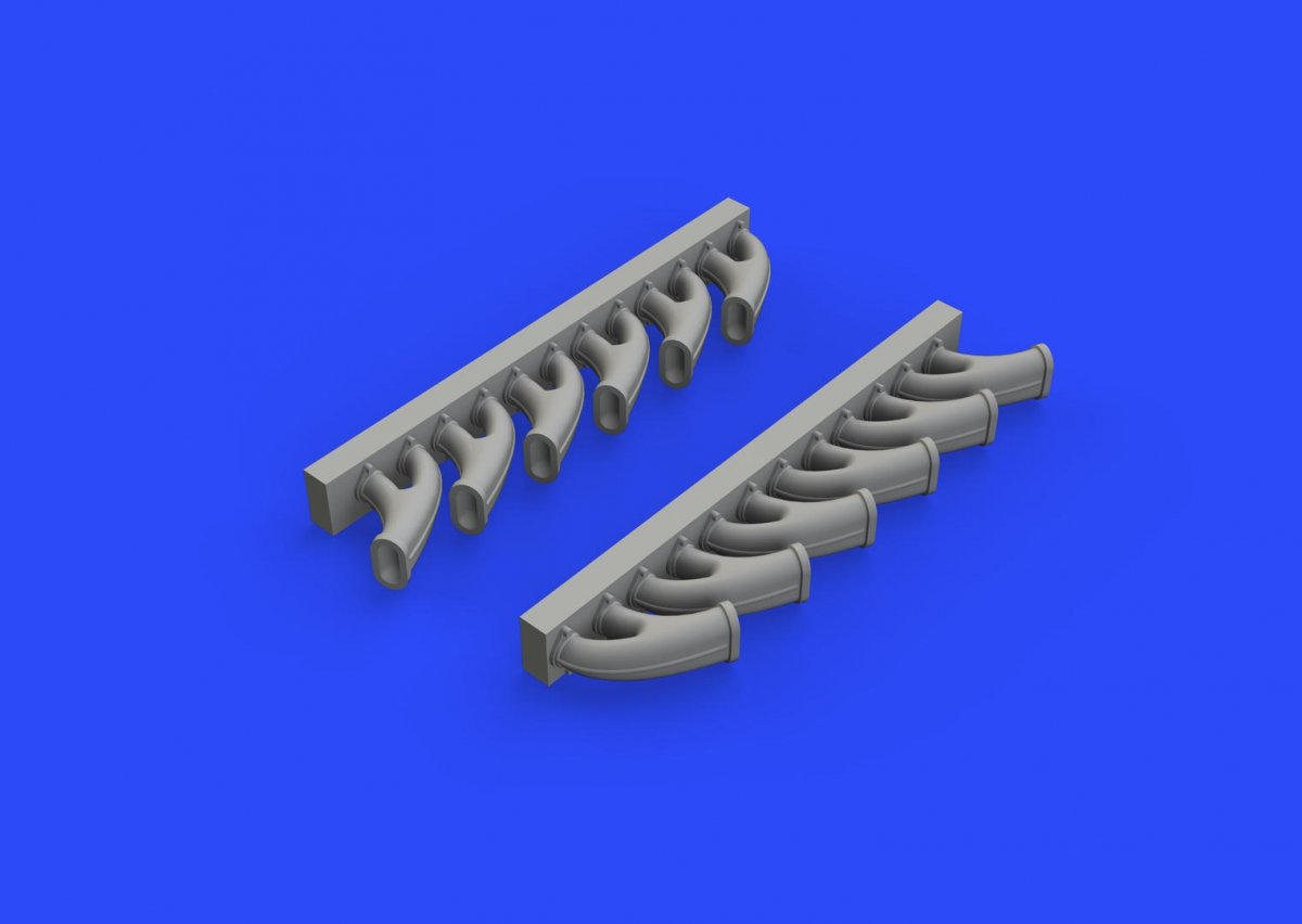 Eduard 648418 Tempest Mk. V exhaust stacks 1/48 EDUARD – immagine 2
