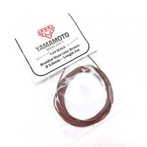 Tuyau tressé Yamamoto YMPTUN93 marron 0,8 mm 2 m 1/24 – image 2