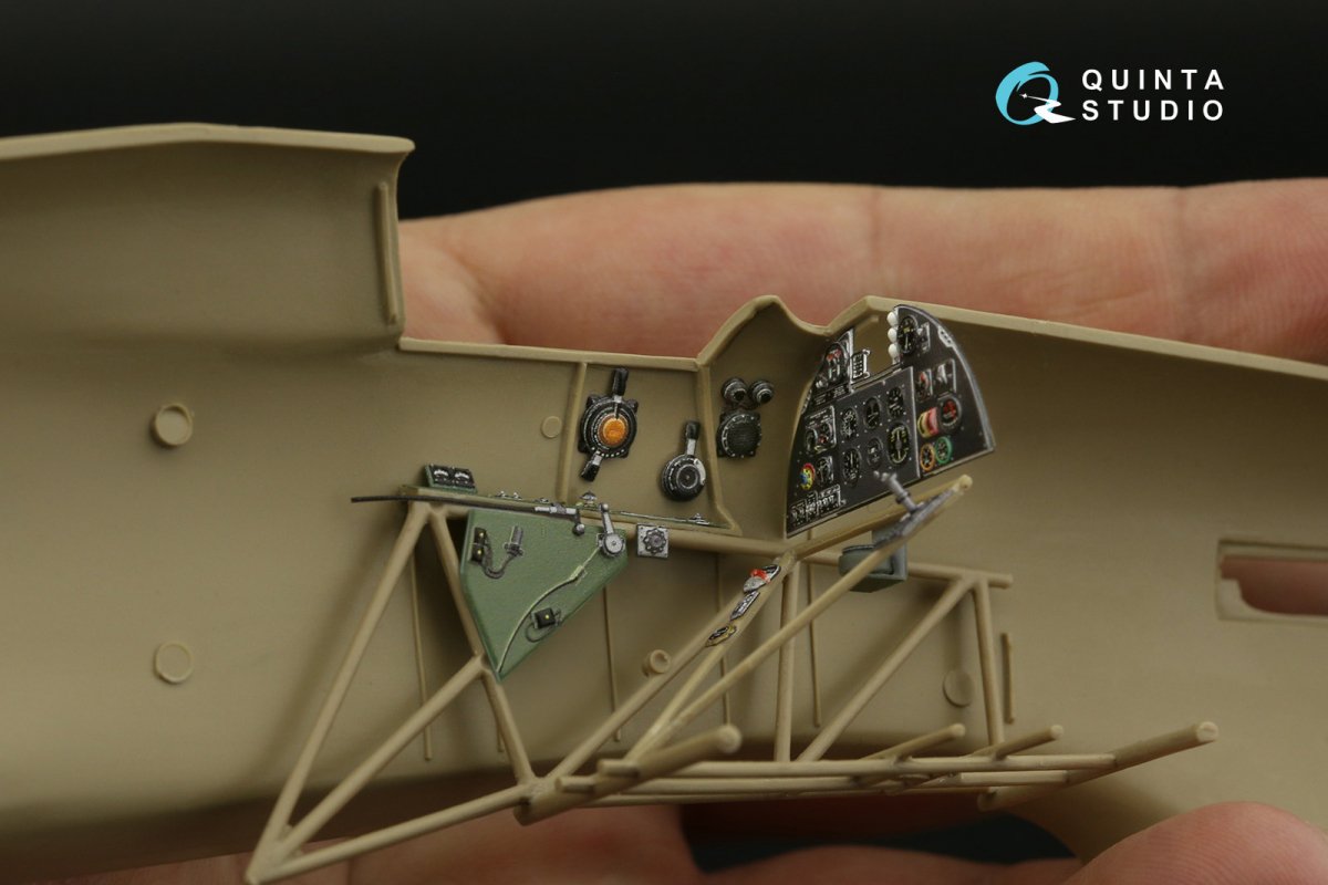 Quinta Studio QD32140 Hawker Hurricane Family 3D-Printed &amp;amp; colored Interior on decal paper (Fly) 1/32 – obrázek 5