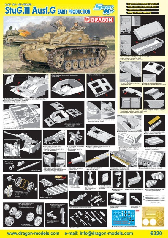 Dragon 6320 StuG. III Ausf. G Early Production 1/35 – image 2