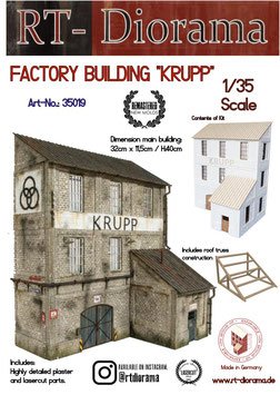 RT-Diorama 35019 Bâtiment d&amp;#39;usine KRUPP 1/35