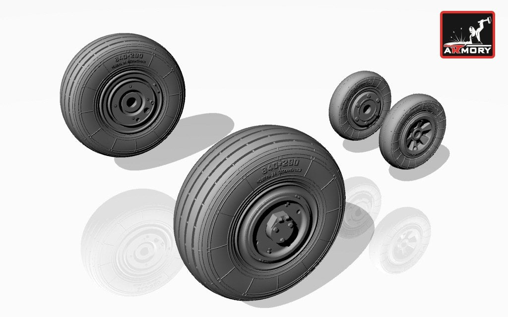 Armory Models AW72014 Mikoyan МiG-23,23P(early) wheels 1/72 – image 4
