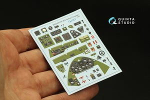 Quinta Studio QD32189 F6F-3E/N Hellcat 3D-Printed coloured Interior on decal paper (Trumpeter) 1/32 – zdjęcie 4