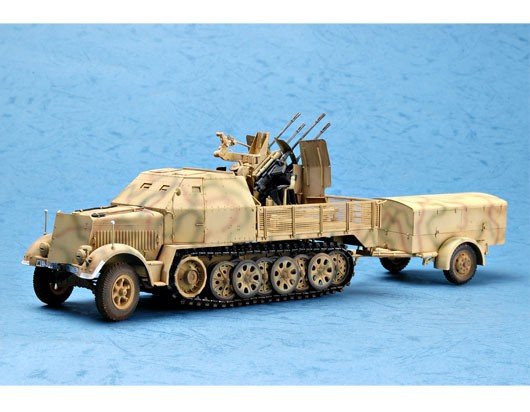 Trumpeter 01524 German 2cm Flakvierling 38 auf Selbstfahrlafette 1/35 – image 2