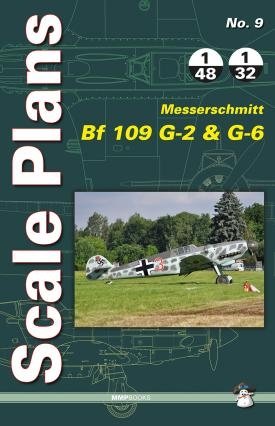 MMP Books 78494 Scale Plans No. 9 Bf 109 G-2 &amp; G-6 EN