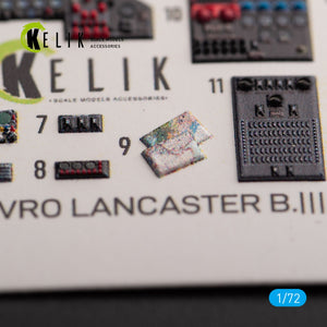 KELIK K72158 AVRO LANCASTER B.III - interior 3D decals for Airfix kit 1/72 – Bild 4