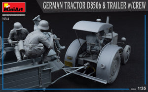 MiniArt 35314 GERMAN TRACTOR D8506 &amp;amp; TRAILER w/CREW 1/35 – obrázek 4