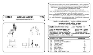 CMK F48150 Japanese Aces S. Sakai (1.fig for A6M2 Zero) 1/48 – image 3