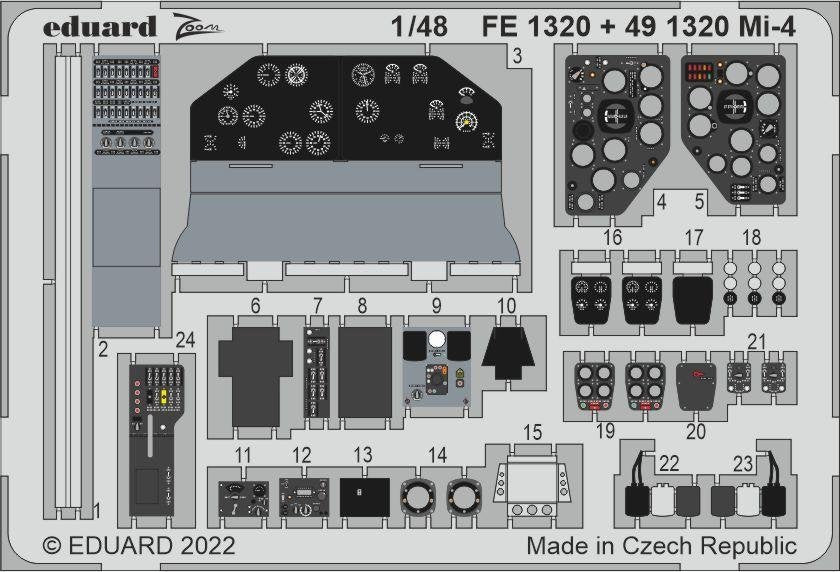 Eduard 491320 Mi-4 TRUMPETER 1/48 – obrázek 2