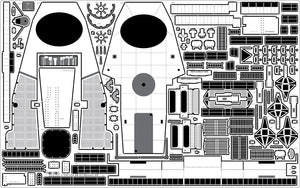 Pontos 22002F1 USS BB-63 Missouri 1945 Detail Up Set (Without wooden deck) 1/200 – imagen 13