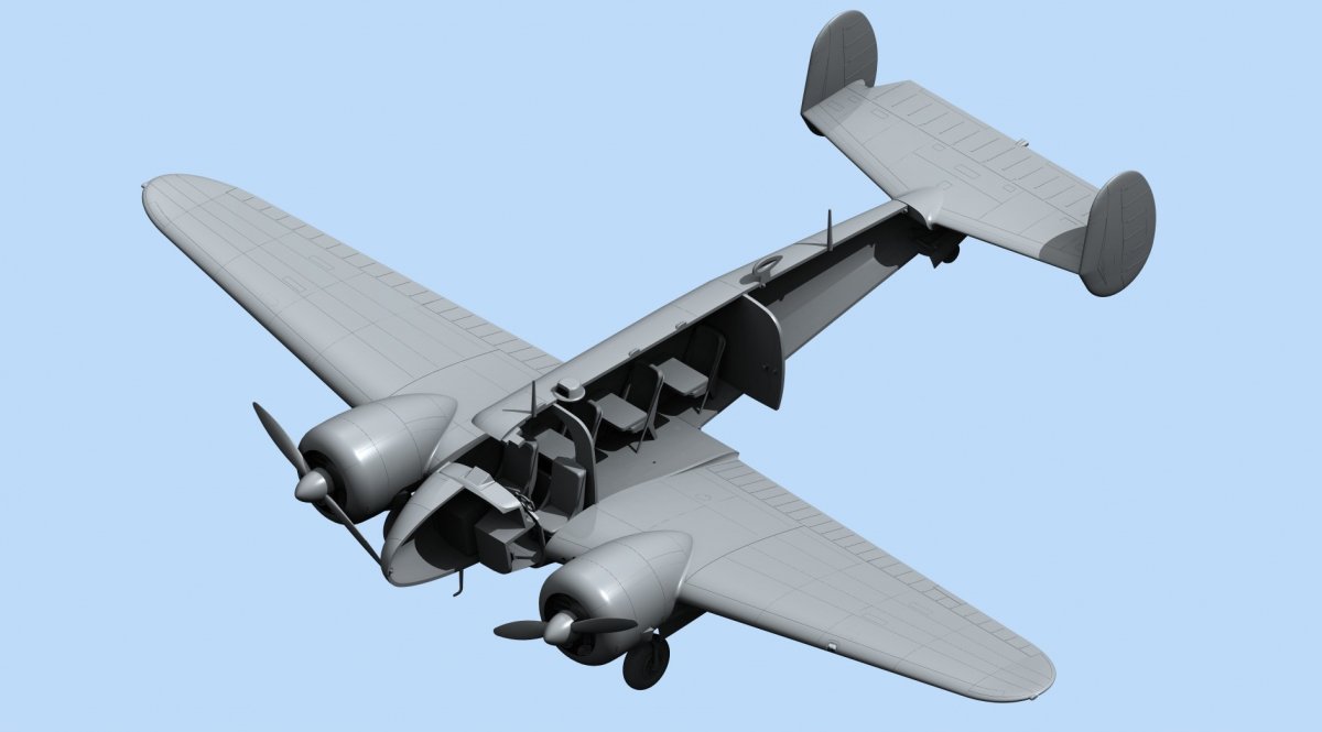 ICM 48185 C18S, American Passenger Aircraft 1/48 – immagine 4