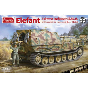 Amusing Hobby 35A057 Elefant - Schwerer Jagdpanzer Sd.Kfz.184 with Zimmerit and FULL INTERIOR 1/35