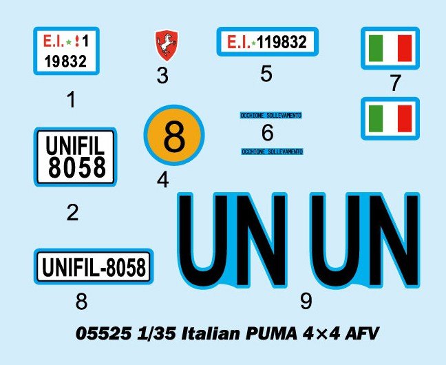 Trumpeter 05525 Italian PUMA 4x4 AFV 1/35 – image 4