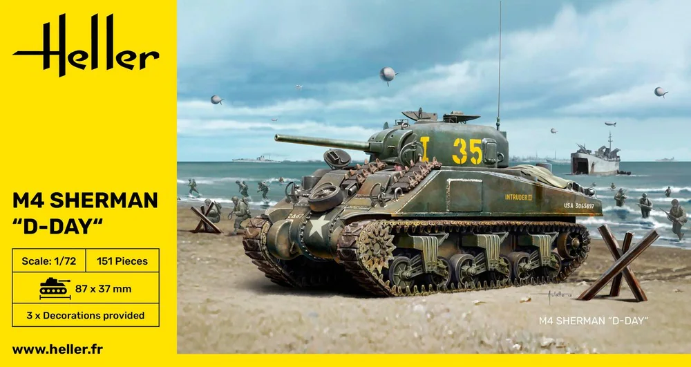 Heller 79892 M4 Sherman "D-Day" 1/72
