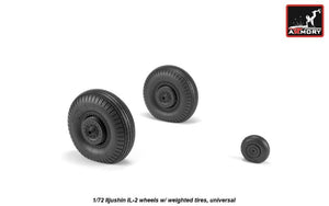 Armory Models AW72055 Iljushin IL-2 Bark early type wheels w/ weighted tires 1/72 – image 3