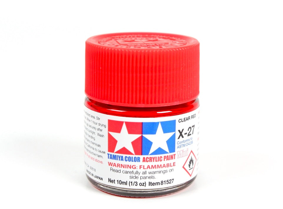 Tamiya X27 Clear Red (81527) Acrylic paint 10ml – image 2