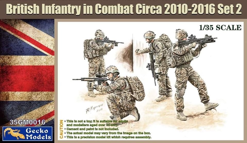 Gecko Models 35GM0016 Infanterie britannique au combat Circa 2010-12 SET 2 1/35