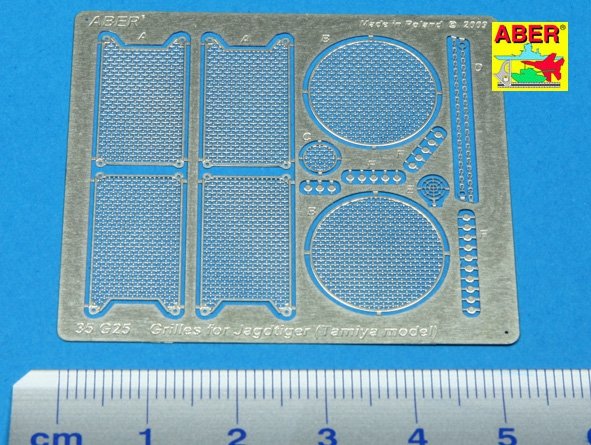 Aber 35G25 Grilles for german self propelled gun Sd.Kfz.186 Jagdtiger (1/35) – image 2
