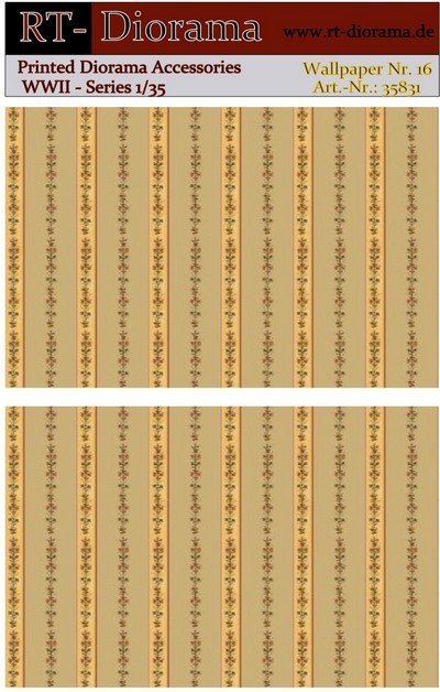 RT-Diorama 35831 Printed Accessories: Wallpaper No.16 1/35