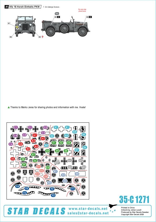 Star Decals 35-C1271 Balkan WW2 #2 1/35 – immagine 2