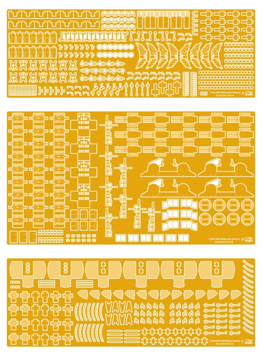 MK1 Design MD-20013 HMS Rodney DX Pack 1/200 – image 22