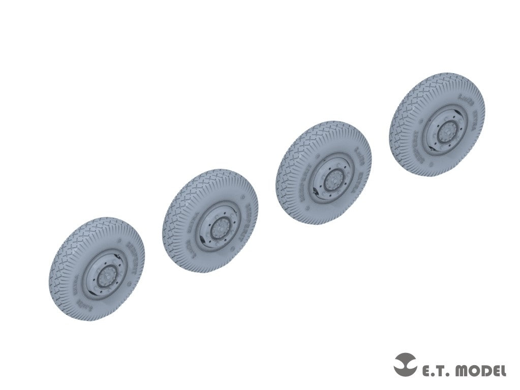 ET Model P35-107 WWII German Sd.Kfz.234 Large Diameter Weighted Wheels Type.7 1/35 – Bild 2