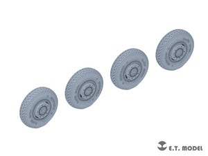 ET Model P35-107 WWII German Sd.Kfz.234 Large Diameter Weighted Wheels Type.7 1/35 – Bild 2