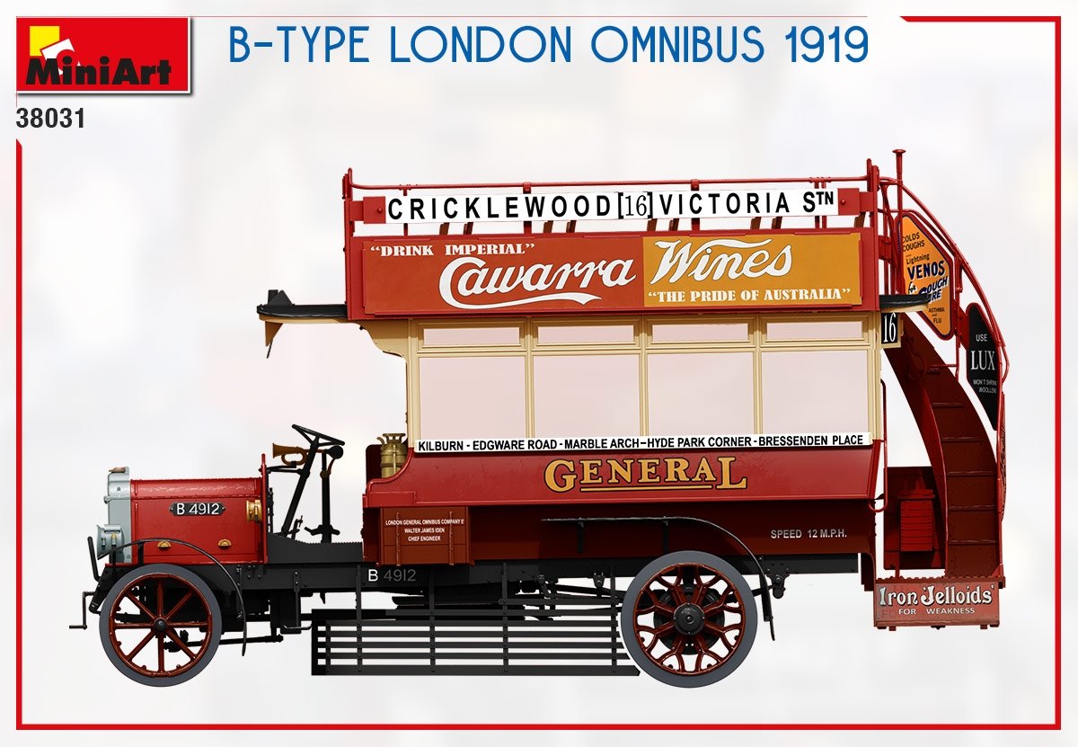 MiniArt 38031 B-TYPE LONDON OMNIBUS 1919 1/35 – image 8