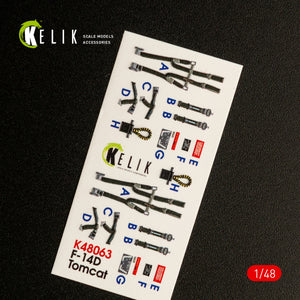 KELIK K48063 F-14D TOMCAT INTERIOR 3D DECALS FOR TAMIYA KIT 1/48 – image 2