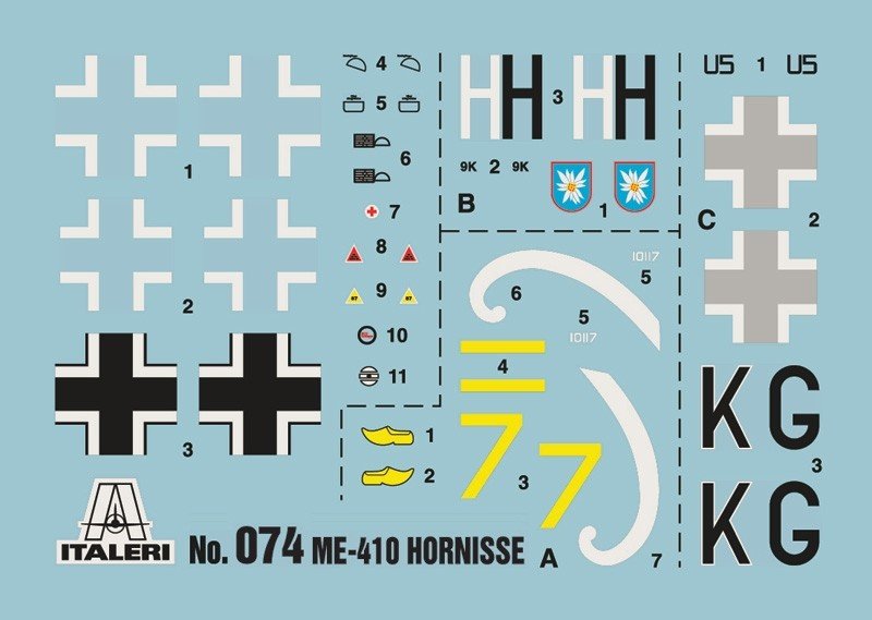Italeri 0074 Me 410 Hornisse 1/72 – image 3