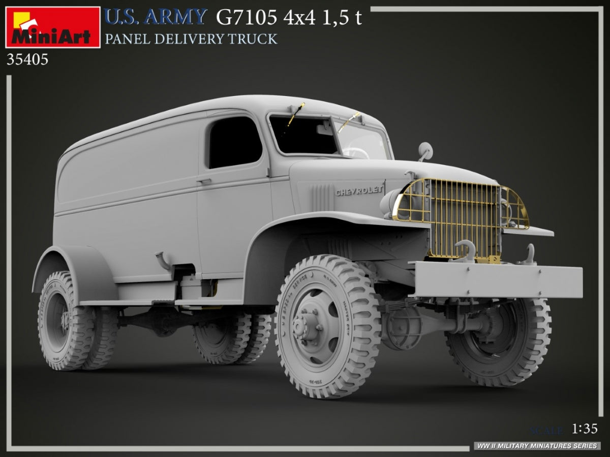 MiniArt 35405 US ARMY G7105 4х4 1.5 t PANEL DELIVERY TRUCK 1/35 – image 14