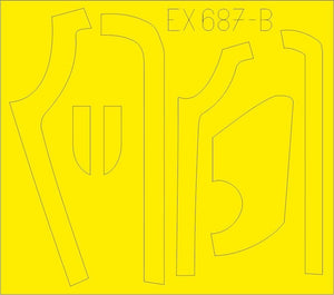 Eduard EX687 B-17G antiglare panels (DL &amp;amp; BO production) 1/48 HKM – obrázek 2