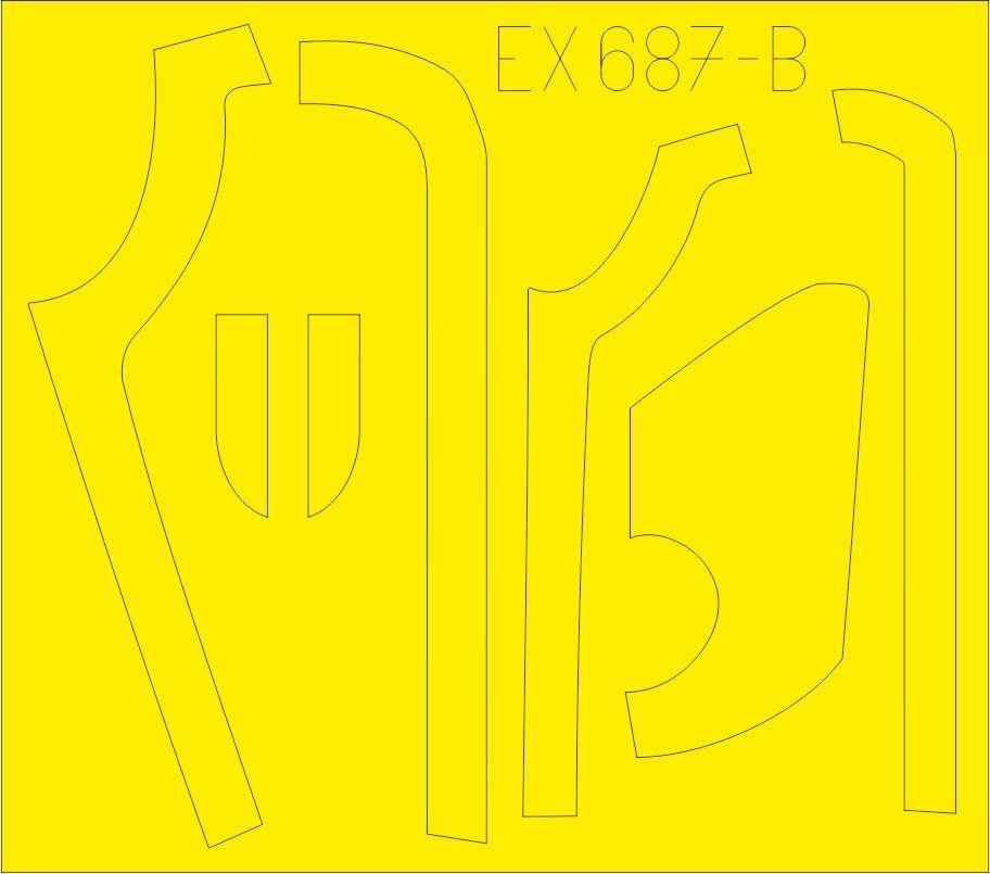 Eduard EX687 B-17G antiglare panels (DL &amp;amp; BO production) 1/48 HKM – obrázek 2