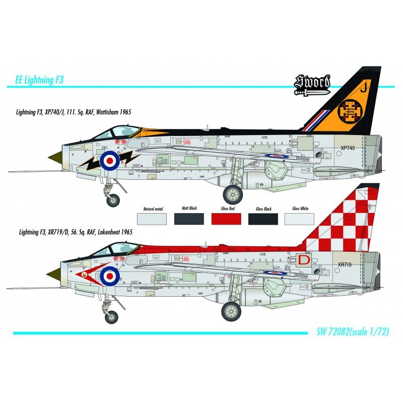 Sword 72082 Lightning F.3 1/72 – zdjęcie 2
