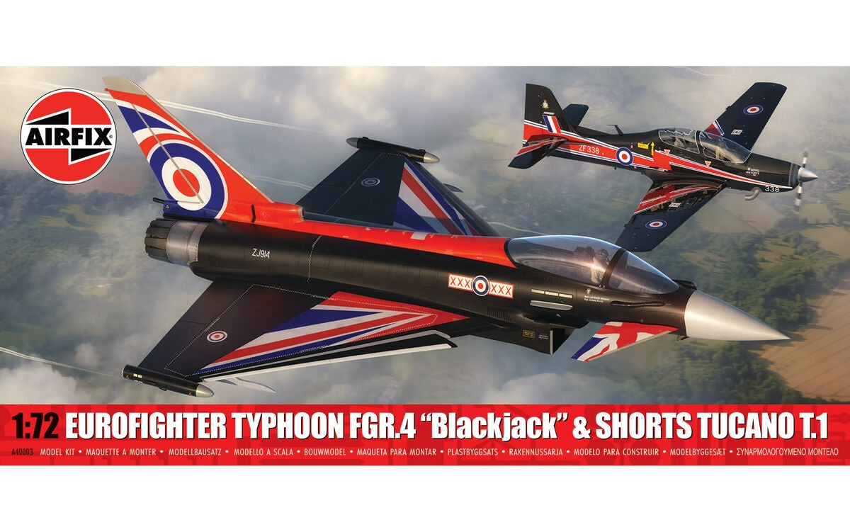 Airfix 40003 Eurofighter Typhoon FGR.4 "Blackjack" &amp; Shorts Tucano T.1 - Twin Pack - 1/72
